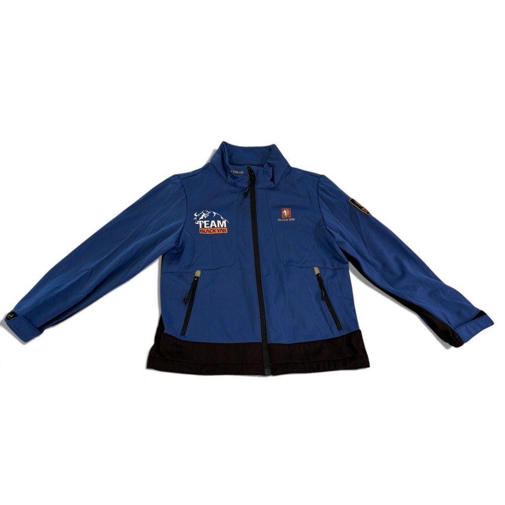 Kids/Boys Black Yak Blue‎ with Black Lightweight  Jacket Coat Size 120 (US 6/7)